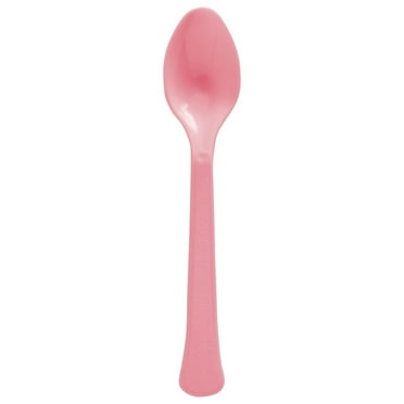 Touch of Color Premium Plastic Spoons, Classic Pink, 24 Ct - Walmart.com
