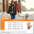 thumbnail image 6 of ATERCEL Winter Gloves Men and Women Cold Weather Glove Touchscreen Warm Waterproof Bicycle Gloves Sports Ski Glove(Black, L), 6 of 8