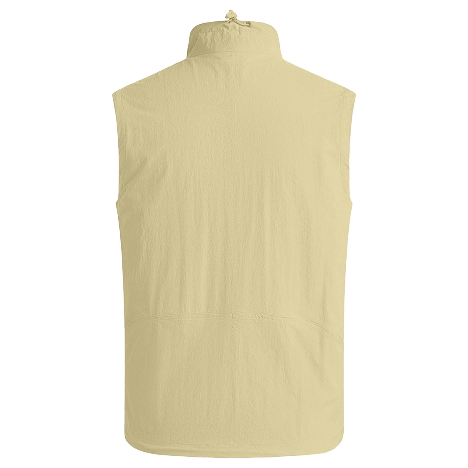 FRSASU Men's Outerwear Windproof Lightweight Softshell Vests Sports Sleeveless Jacket for Golf Hiking Fishing Running Yellow
