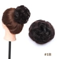 thumbnail image 2 of Chignon Bouclé Chouchous Pièce Cheveux Humains Réels Bande Élastique Chignon Décoiffé, 2 of 7