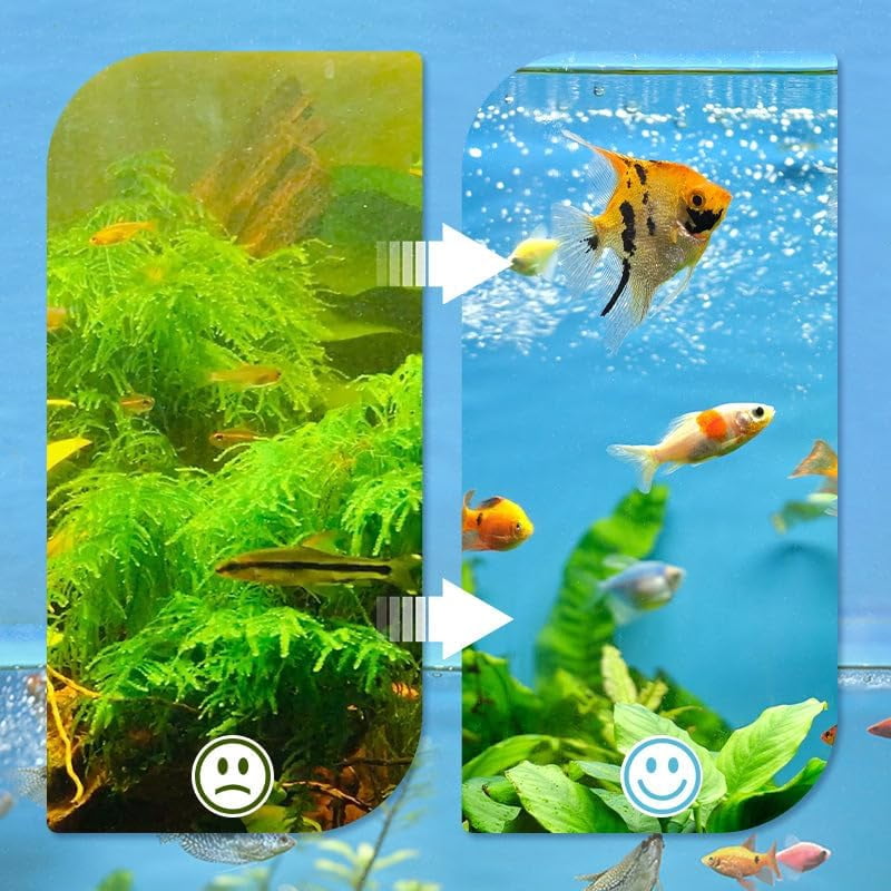 Professional 8D High Density Fish Tank Filter Foam, Aquarium Filter Floss, Filter Foam Sponges, Washable and Reusable Filter Floss for Fish Tank Filters