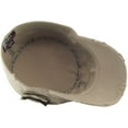 thumbnail image 5 of Vintage Distressed Cadet Army Military Fitted Botton Cap Basic Everyday Castro Radar Hat, 5 of 6