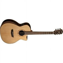 Washburn WCG20SCE-O-U Comfort Series with Arm Rest Solid Spruce Top Acoustic-Electric Guitar - Natural