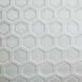 thumbnail image 4 of The HomeCentric White Pillow Shams Pack of 2 26x26 inch (65x65 cm) Faux Leather Euro Pillow Cases Solid Textured Leather Beehive Hexagon Pattern Lattice Trellis Modern Euro Size - White Beehive, 4 of 4