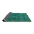 thumbnail image 2 of Ahgly Company Indoor Rectangle Oriental Turquoise Blue Industrial Area Rugs, 7' x 9', 2 of 4