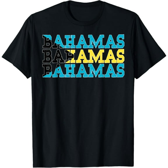 BAHAMAS | Bahamian Flag Sports Lovers Funny Creative Graphic T-Shirt