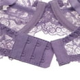 thumbnail image 7 of Women's Sexy Lace Bra Unlined Underwire Lace Embroidered Non Padded Ultra Thin Bra, 7 of 7