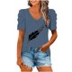thumbnail image 1 of Blusas de Manga Corta para las Mujeres, Blusa de Camiseta Suelta Casual Hecha de Tela Cómoda para Todo el Uso Diario de Temporada, Blusas para las Mujeres Casual, 1 of 8