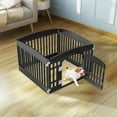thumbnail image 4 of CONCETTA Plastic Dog Playpen 24 Inch, 4-Panel Pet Fence for Small Dog, Black, 4 of 8