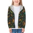 thumbnail image 3 of Kids Zip Up Hoodie for Boys Girls Toddler - Exotic Funny Gecko Lizard Leaves Lightweight Long Sleeve 4T Boys Girl Clothes, Sun Protection Windproof Jackets Hoodie Sweatshirt, 3 of 7
