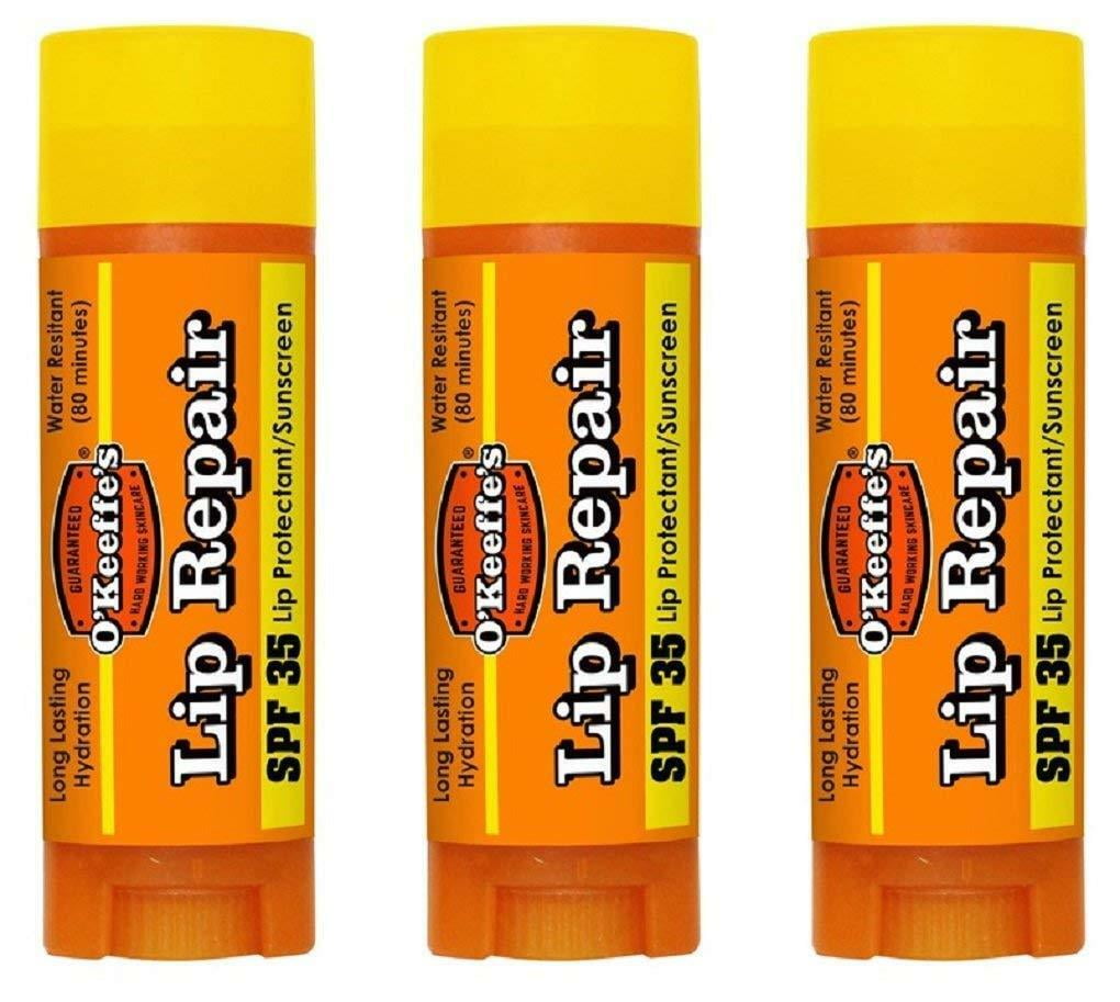 O'keeffe's Lip Repair Lip Balm Stick, SPF 35 (3 Pack)