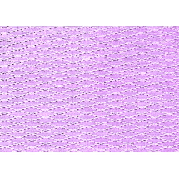 Ahgly Company Indoor Rectangle Solid Purple Modern Area Rugs, 2' x 4'