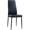 thumbnail image 2 of Pemberly Row 17.75" Modern Metal Dining Room Chair in Black (Set of 2), 2 of 5