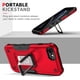 thumbnail image 3 of Funda para iPhone SE 2022 (3.ª generación), iPhone SE 2020, iPhone 8 y iPhone 7, con soporte de anillo, híbrida, resistente y todo incluido, para iPhone de 4,7 pulgadas, color negro, 3 of 8