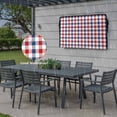 thumbnail image 6 of Outdoor TV Cover 58x37x4.5in, Red Blue White Buffalo Tartan Lattice Weatherproof TV Screen Protector with Zipper, 4th of July Independence Day Outside Television Cover Fits Up to 60-65", 6 of 9