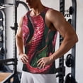 thumbnail image 5 of KLL Red Viper Jungle Intensity Print Men's Muscle Gym Workout Stringer Tank Tops Bodybuilding Fitness T-Shirts Tank Tops Men-Large, 5 of 7