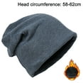 thumbnail image 2 of Men's winter hats wool lined earmuffs everyday beanie hats, 2 of 5
