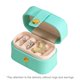 thumbnail image 2 of Mini Joyero Caja Organizadora Cuero para Pendientes Y Anillos (azul), 2 of 7