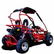 TrailMaster Mid XRX Youth Go Kart, 200cc, Ages 8–14, Up to 25 MPH, Dual Seat, Electric Start (Black)