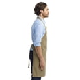 thumbnail image 3 of Artisan Collection by Reprime RP132 Cotton Chino Bib Apron with Pocket-Khaki, 3 of 3