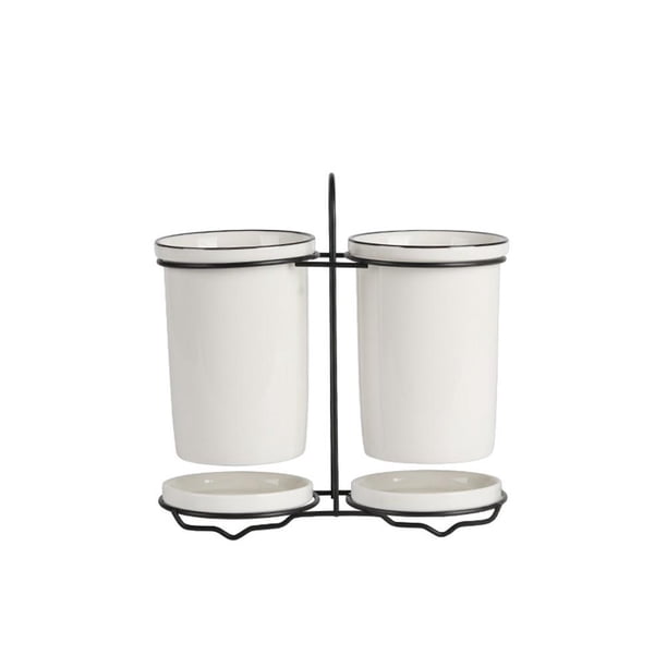 Soporte Para Cubiertos Organizador De Almacenamiento De Cerámica Soporte Para Cubiertos De Cocina Para Tenedores Cucharas Serendint HA037229-00