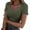 Army Green, variant on BLOCLOALO Crop Tops Womens Blouses Casual Women's Short Sleeve Scoop Neck Ribbed Knit Fitted Casual Tops Tee Summer Slim Basic Shirts Going Out Tops for Women Basic Tees Summer Tops Army Green L