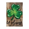 thumbnail image 2 of Hovmgk St. Patrick's Day Garden Flag with Four-Leaf Clover, Durable Flax Material, Outdoor Yard and Garden Decoration, St. Patrick's Day, Easy Installation for Holiday Celebrations, 2 of 5