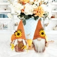 thumbnail image 4 of Thanksgiving Gnomes Fall Decorations Sunflower Plush Gnomes for Tiered Tray Autumn Harvest Thansgiving Decor 2Pcs, 4 of 6
