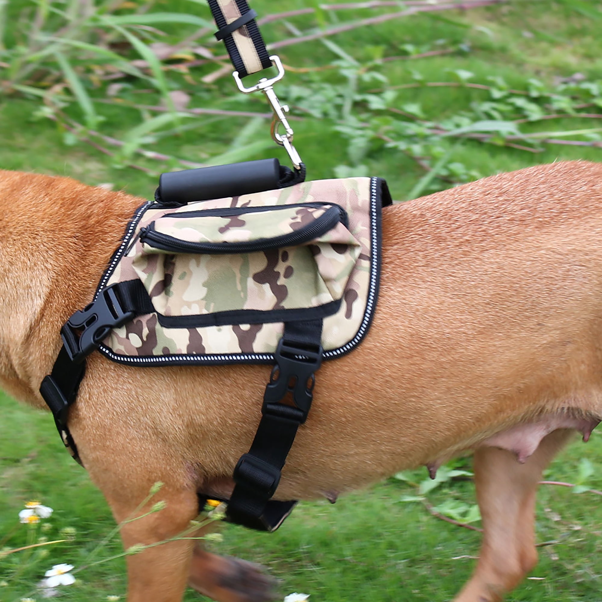 camo dog backpack