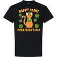 thumbnail image 3 of Inktastic St. Patrick's Day Happy Saint Purrtrick's Day T-Shirt, 3 of 5