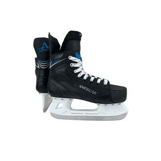 Cougar Black and Silver Men\'s Recreational Ice Skates American Cougar Adjustable Hockey Skate - Black (XS 6Y-9Y  main image 4