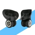 thumbnail image 2 of 1 Paire de Roues Pivotantes 360 de Remplacement pour Valise de Voyage en Plastique, 2 of 8