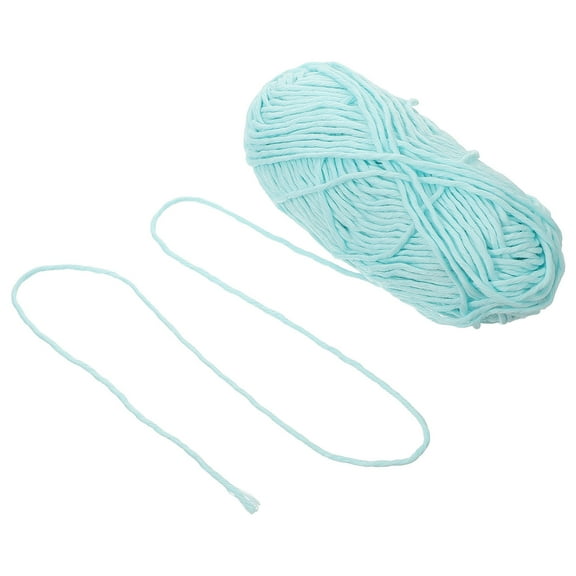 KALLORY 1 Roll Yarn Bulk Professional Knitting Yarn Light Blue Polyester for Clothing and Accessories