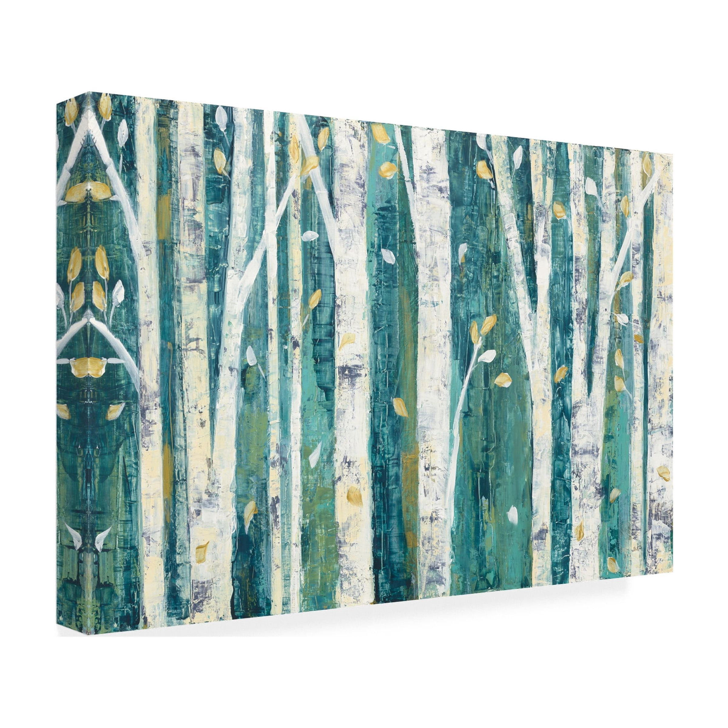 Trademark Fine Art 'Birches in Spring' Canvas Art by Julia Purinton