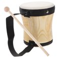 thumbnail image 4 of 1 Conjunto de niños Educación Instrumento de percusión práctico Sheepskin Bongo Drum, 4 of 4