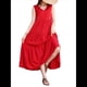 thumbnail image 2 of Vestidos de Verano para Mujer, Sin Mangas, Largos, con Escote en V, Informales, Fluidos y con . Rojo L, 2 of 8