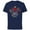 Navy, variant on Disney Minnie Mouse Winter Wishes - Short Sleeve Cotton T-Shirt for Adults - Customized-Black