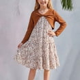 thumbnail image 4 of LNMQLPDBS Dresses Sets for Girls Halter Ruffle Flowy Dress & Layered Ruffle Long Sleeve Sun Protection Coat 2pcs Outfits Trendy Summer Clothes Set for Going Out and Family Photo, 4 of 8