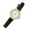 Black & White, variant on rygai Ladies Watch Accurate Thin Strap Delicate Vintage Ultra-small Dial Decoration Alloy Academy Style Quartz Watch Clothing Gift,Black & White