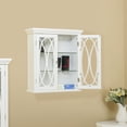 thumbnail image 3 of Teamson Home Florence 2 Door Wooden Removable Wall Cabinet with Adjustable Shelves, White, 3 of 8