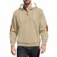 thumbnail image 2 of pstuiky Camisas suaves de manga larga para hombre, Blusa informal y moderna de color liso con capucha y botones de manga larga para hombre tops de invierno para hombre s, 2 of 9
