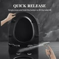 thumbnail image 6 of Barara King Bathrooms Toilet,Toilet,One Piece Toilet 1.1/1.60 GPF Dual-Flush, Water-Saving Elongated Comfort,Matte Black, 6 of 15