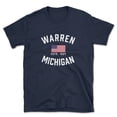 thumbnail image 1 of Warren Michigan Patriot Men's Cotton T-Shirt, 1 of 1