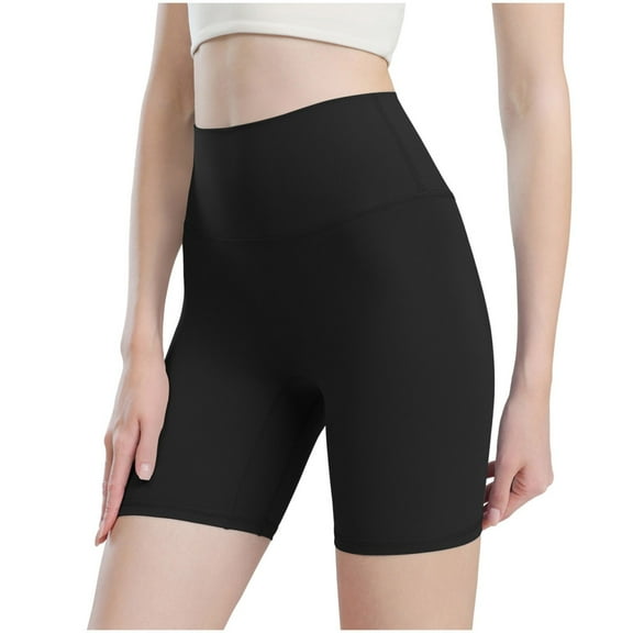 leijia High Waisted Women Biker Shorts Buttery Soft Elastic Butt Lifting Tummy Control Shorts for Gym, Yoga, Workout