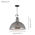 thumbnail image 2 of Xtricity - Pendant Light, 15.7 '' Width, From the Brooklyn collection, Gray, 2 of 3