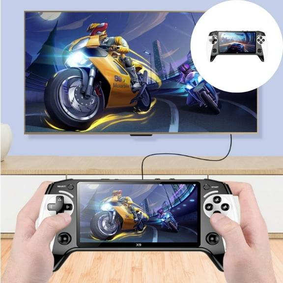 Oliegs Wicked X9 Handheld Game Console 1500mAh Battery Capacity Supports 128GB 5.5 Inch Screen Supports Multiple Game Formats And Button Operation. Christmas