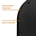 thumbnail image 6 of POSHIONS Arched Wall/Vanity/Decor Mirror for Bathroom Bedroom Livingroom Entryway;37.8"x26.0";Metal Frame;Wrought Iron Art;Black, 6 of 7