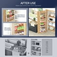 thumbnail image 4 of SUNALLY Over The Door Pantry Organizer, 8-Tier Pantry Organization and Storage, Metal Hanging Spice Rack for Kitchen, Laundry, Bathroom, Back of Door Seasoning Rack 8 Baskets, White, 4 of 7
