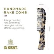 Kent 10T Large Wide Tooth Comb - Rake Comb Hair Detangler / Wide Tooth Comb for Curly Hair - Beard Combs/Hair Comb Hair Care Detangling Comb - Hair Comb for Men Hair Supplies - Natural Hair Comb Set