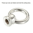 thumbnail image 5 of Unique Bargains 50kg Max Load M10 Thread Ring Female Chandeliers Loop Eye Nut Silver Tone, 5 of 5